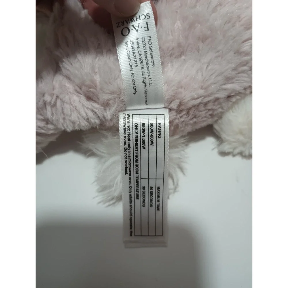FAO Schwartz Toasties Unicorn Plush Microwave Warm Heat 13